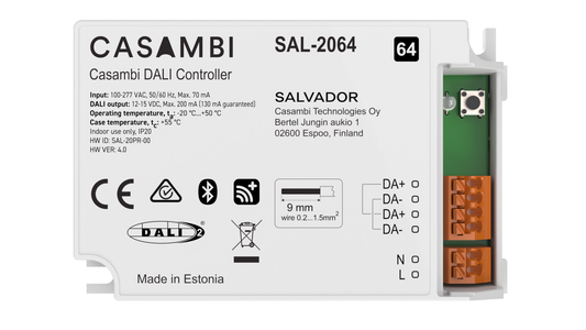 Casambi Salvador 2000 series: bringing DALI and wireless control together